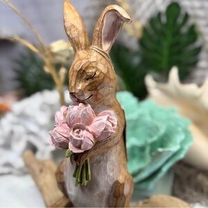 NWT Primrose Vintage Bunny Rabbit Peter Cottontail Easter Nursery Decor Figurine